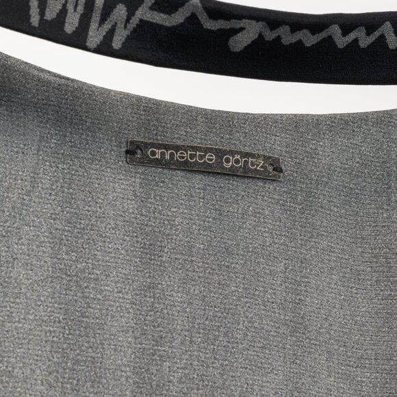 Annette Gortz SS/16 Caya Black & Grey Gradient Silk Mini Dress - Picture 9 of 11